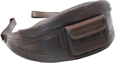 Produktbild von Edix Saddles Equis Bauchtasche aus Leder in Braun Unisex