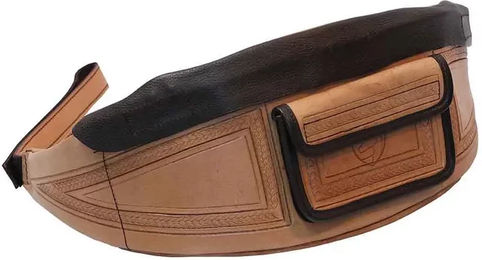 Produktbild von Edix Saddles Equis Satteltasche aus Leder in Beige oder Braun