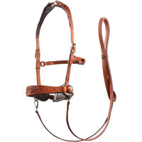 Produktbild von EDIX Saddles Gebisslose Trense ED2-Rose aus Leder für Shetty Pferde in Rosa