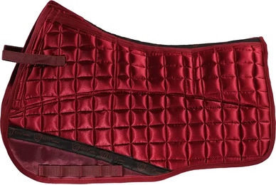 Produktbild von Edix Saddles GP Polymix Satteldecke für Pferde aus Baumwolle Größe M Schwarz Rot