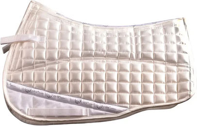 Produktbild von Edix Saddles GP Polymix Satteldecke für Pferde aus Baumwolle in Schwarz Weiß Größe M