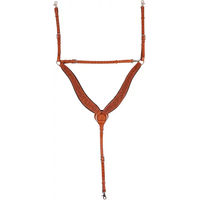 Produktbild von Edix Saddles Jagdhalsband für Pferde aus Leder in Rosa Braun Größe M