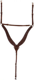 Produktbild von Edix Saddles Jagdhalsband für Pferde aus Leder in Rosa und Braun Größe S