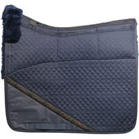 Produktbild von Edix Saddles Merino Dressur Schabracke mit 8 Taschen aus Wolle in Blau Größe S