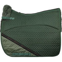 Produktbild von Edix Saddles Merino Dressur Schabracke mit 8 Taschen aus Wolle in Grün Größe XS