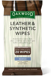 Produktbild von Edix Saddles Oakwood Reinigungstücher für Leder und Synthetik in Weiß und Beige
