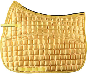 Produktbild von Edix Saddles Polymix Dressur Schabracke mit 8 Taschen in Gelb Gold Größe S
