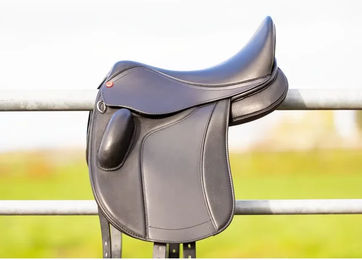 Produktbild von Edix Saddles Princess Leder-Mixsattel für Kinderponys in Schwarz