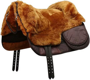 Produktbild von Edix Saddles Roher Reitteppich für Pferde aus Wolle Braun Größe L