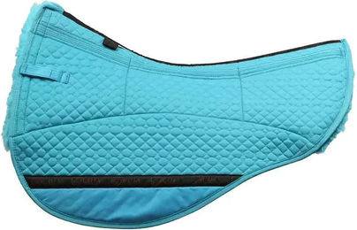 Produktbild von Edix Saddles Satteldecke für Pferde aus Wolle in Türkis Größe M/L
