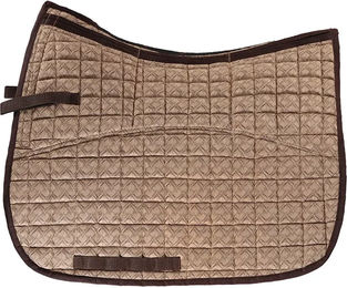 Produktbild von Edix Saddles Special Dressur Schabracke aus Filz mit 8 Taschen in Beige Gold