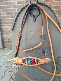 Produktbild von Edix Saddles Zaumzeug ED4-Brightstar aus Leder für Vollblut in Beige oder Braun