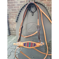 Produktbild von Edix Saddles Zaumzeug ED4-Brightstar aus Leder für Vollblut in Beige oder Braun