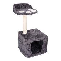 Produktbild von EDP Katzenkratzbaum 3-in-1 mit Sisal, Versteckmöglichkeit und Plateau, 68x30x30cm