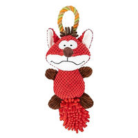 Produktbild von Edupet Dog Love Hundespielzeug Fuchs Design mit Tau und Quietschfunktion