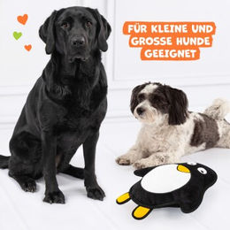 Produktbild von Edupet Hundespielzeug Dog Love Quietschspielzeug aus Stoff in Schwarz
