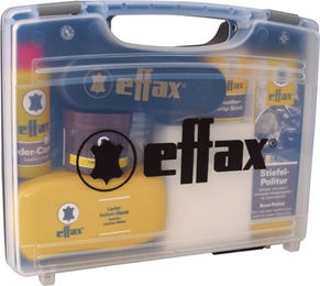 Effax Lederpflege-Koffer Set mit Stiefelpolitur, Ledergrip, Balsam und Ledercombi – Bild 1 von 4