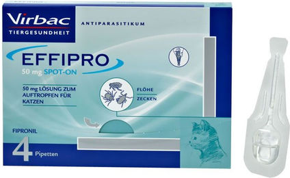 EFFIPRO Spot-on Antiparasitikum für Katzen-Kitten gegen Flöhe und Zecken 50 mg – Bild 1 von 1