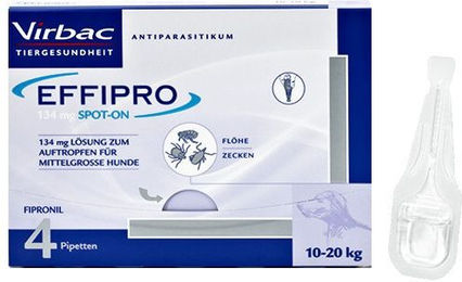 EFFIPRO Spot-on für Hunde mittlere Rassen gegen Flöhe und Zecken 134 mg – Bild 1 von 1