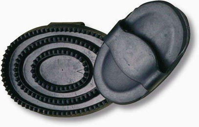 Effol Gummistriegel Standard Schwarz für Pferde – Bild 1 von 3