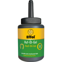 Produktbild von Effol Huföl-Gel Schwarz zur Hufpflege für Pferde in der 475ml Dose mit Pinsel