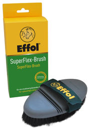 Effol Super Flex Brush Rosshaarbürste für Pferde Grau Schwarz 190x85 mm – Bild 1 von 2