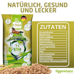 Eggersmann EMH F-Müsli Kraftfutter für Pferde ohne Hafer 20 kg - 20 kg – Bild 1 von 3