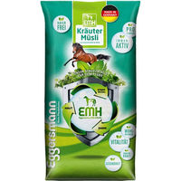Produktbild von Eggersmann EMH Kräuter Müsli haferfreies Pferdefutter 20 kg für Atemwege und Immunsystem - 20 kg