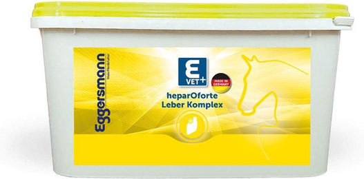 Eggersmann heparOforte Ergänzungsfutter für Pferde und Ponys zur Unterstützung von Leber, Stoffwechsel sowie Haut und Fell 2 kg Eimer - 2 kg – Bild 1 von 2