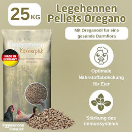 Eggersmann Körnerpick Legehennen Pellets mit Oregano 25 kg für Hühner Enten und Puten - 25 kg – Bild 1 von 4
