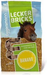 Produktbild von Eggersmann Lecker Bricks Banane Ergänzungsfutter für Hunde und Katzen