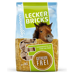 Eggersmann Lecker Bricks Getreidefreie Pferde-Leckerlis mit Apfel und Kräutern 1 kg - 1 kg – Bild 1 von 8