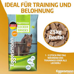 Eggersmann Lecker Bricks Karotte und Kräuter Trainingssnacks für Pferde 25 kg - 25 kg – Bild 1 von 4