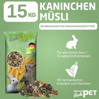 Produktbild von Eggersmann Uncle Pet Kaninchenfutter Premium Müsli mit Kräutern und Karotten 15 kg - 15 kg