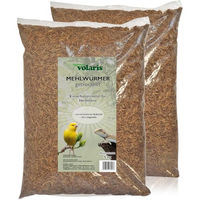 Produktbild von Eggersmann Volaris Getrocknete Mehlwürmer 10kg Proteinreiches Insektenfutter für Wildvögel und Hühner - 2 x 5 kg