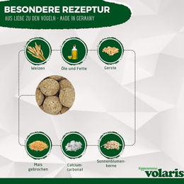 Eggersmann volaris Meisenknödel für Wildvögel ohne Netz 100 Stück 9 kg - 100 x 90 g – Bild 1 von 4
