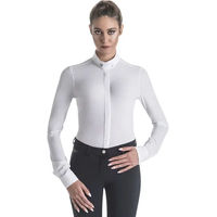 Produktbild von Ego 7 Reitshirt Damen Langarm Polo Weiß Größe 46