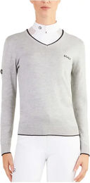 Produktbild von Ego 7 Reitshirt Damen mit V-Ausschnitt Grau Größe 44