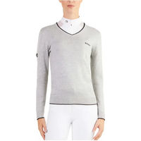 Produktbild von Ego 7 Reitshirt für Damen mit V-Ausschnitt in Grau Größe 32