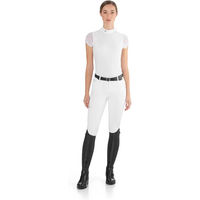 Produktbild von Ego 7 Rita Reitshirt Damen Weiß Kurzarm Turniershirt aus Nylon