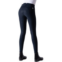 Produktbild von EGO Damen Dressage Reithose CA Breeches Vollbesatz High Waist Blau