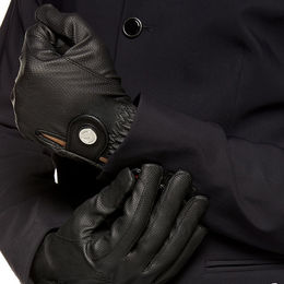 Produktbild von EGO7 Action Glove Reithandschuhe aus Kunstleder in Schwarz