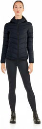 EGO7 Damen Kurzdaunenjacke mit Kapuze und Fleece in Blau oder Schwarz Größe 44 – Bild 1 von 2