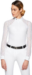 EGO7 Florentine ML Turniershirt langarm Damen Weiß Baumwolle Größe 46 – Bild 1 von 2
