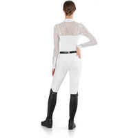 Produktbild von EGO7 Florentine Reitshirt Damen Langarm Weiß Baumwolle