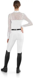 EGO7 Florentine Reitturnierhemd Damen Langarm Weiß Baumwolle Größe 42 – Bild 1 von 2