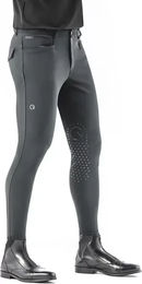 EGO7 Jumping EJ Kniegrip Reithose Damen Polyamid Grau Grüngrau – Bild 1 von 2