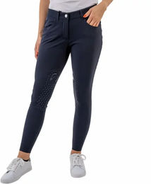 Produktbild von EGO7 Jumping LA Breech Reithose Damen mit Mid Grip in Blau Größe 36