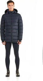EGO7 Odina Padded Parka Herren Daunenjacke mit Kapuze Blau XL – Bild 1 von 2