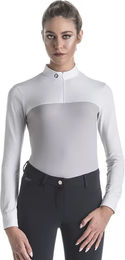 Produktbild von EGO7 Polo Turnier Reiten Langarm Reitshirt Ego 7 Lace Weiß Unisex Größe 40